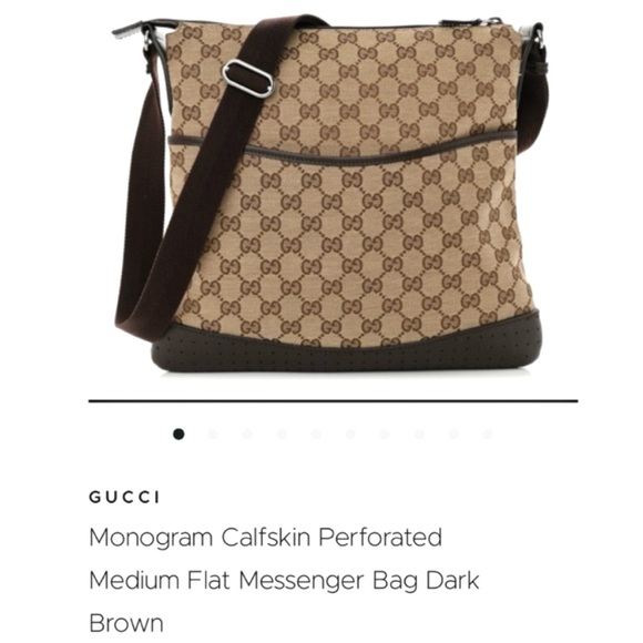 Authenticated Gucci Sherry Messenger Crossbody Shoulder Bag Tote Purse - Picture 13 of 15